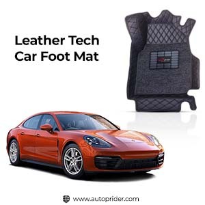 Autoprider - Leather Tech Car Foot Mat for Porsche