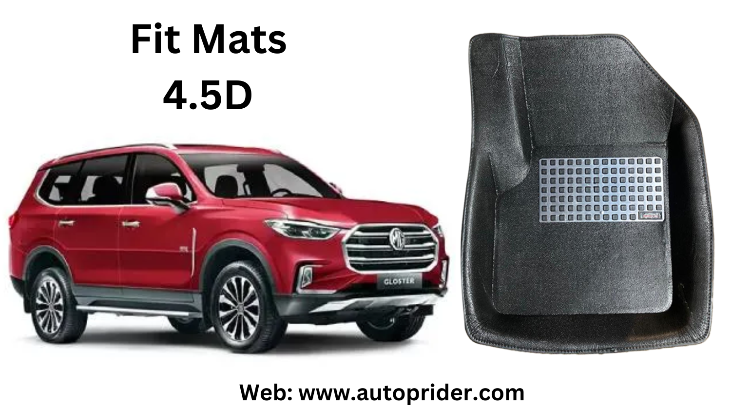 Autoprider | Fit Mats 4.5D Economy Car Mats for MG Gloster