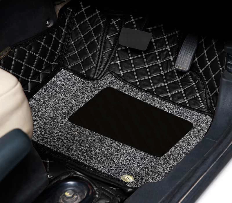 7D Luxury Custom Fitted Car Mats For Honda Cr-V - Black