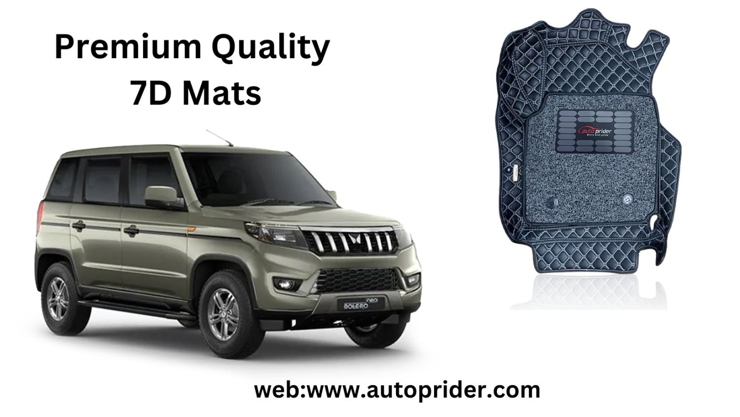 Autoprider | Premium 7D Car Mats for Mahindra Bolero Neo