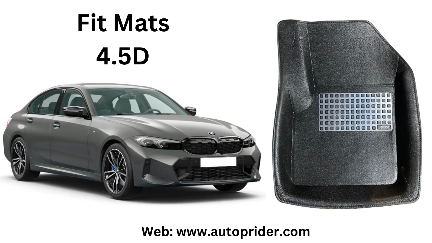 Autoprider | Fit Mats 4.5D Economy Car Mats for BMW 3 Series