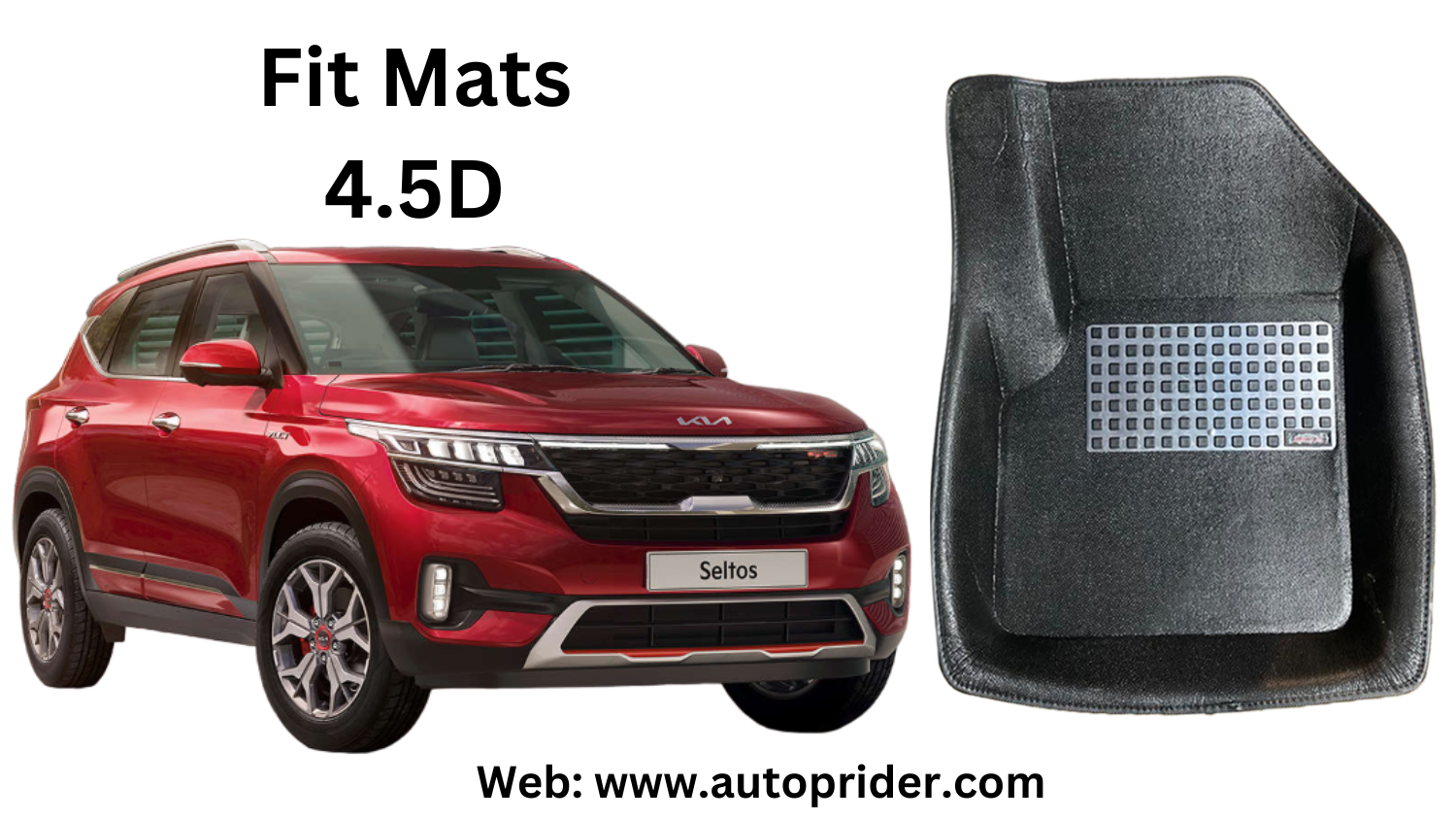 Autoprider | Fit Mats 4.5D Economy Car Mats for KIA Seltos