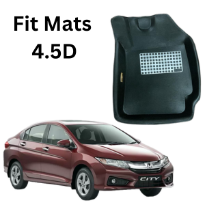 Autoprider | Fit Mats 4.5D Economy Car Mats for Honda City 2015-2017