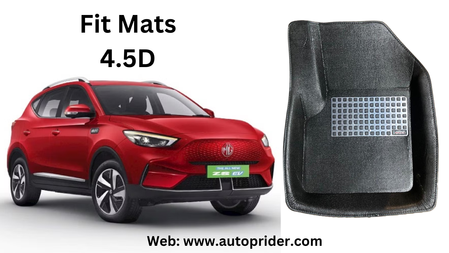 Autoprider | Fit Mats 4.5D Economy Car Mats for MG EV