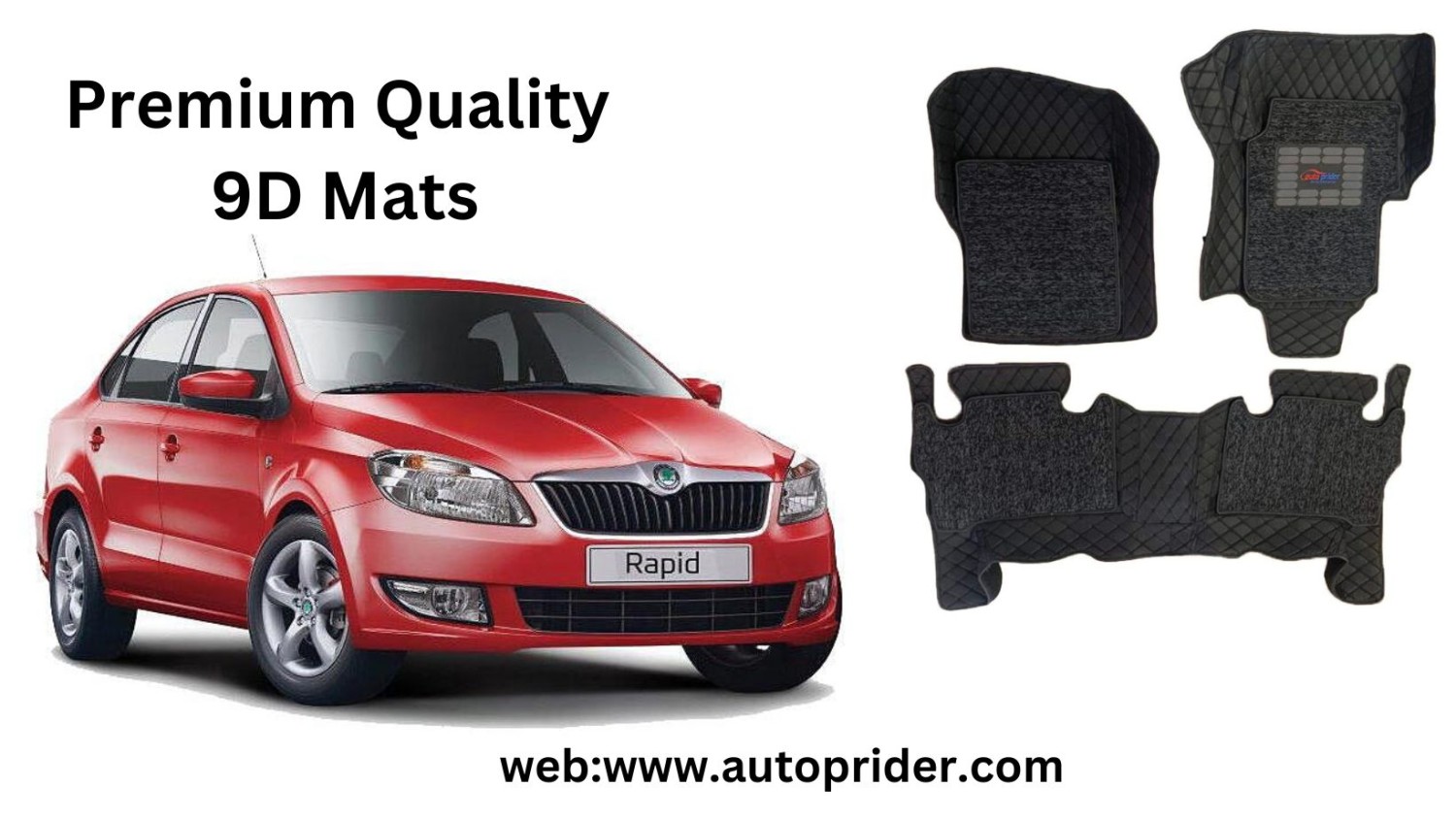 9D Car Mats for SKODA RAPID