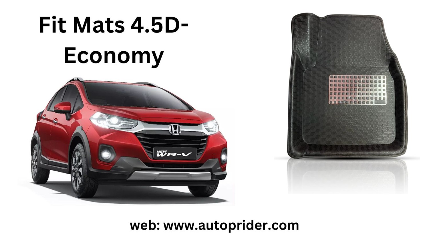 Autoprider | Fit Mats 4.5D Economy Car Mats for Honda WRV