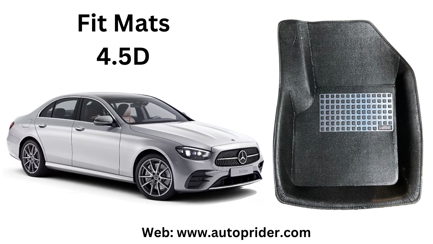 Autoprider | Fit Mats 4.5D Economy Car Mats for Mercedes E-200