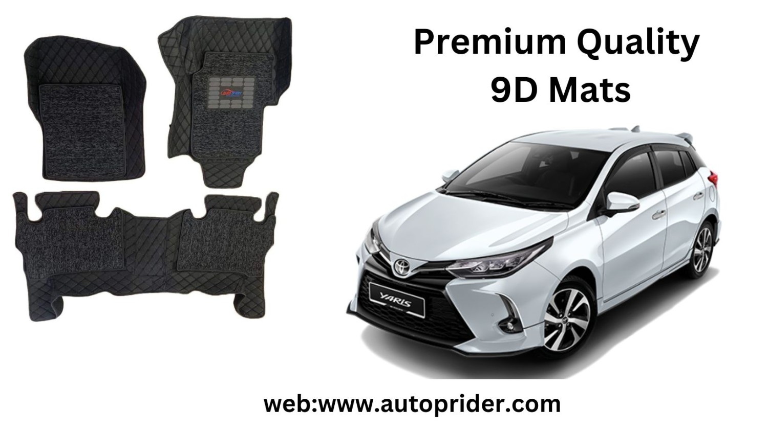 Autoprider | Premium 9D Car Mats for Toyota Yaris