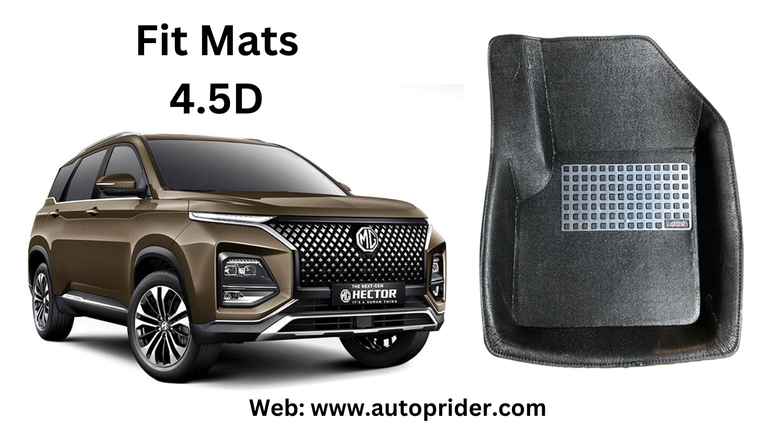 Autoprider | Fit Mats 4.5D Economy Car Mats for MG Hector