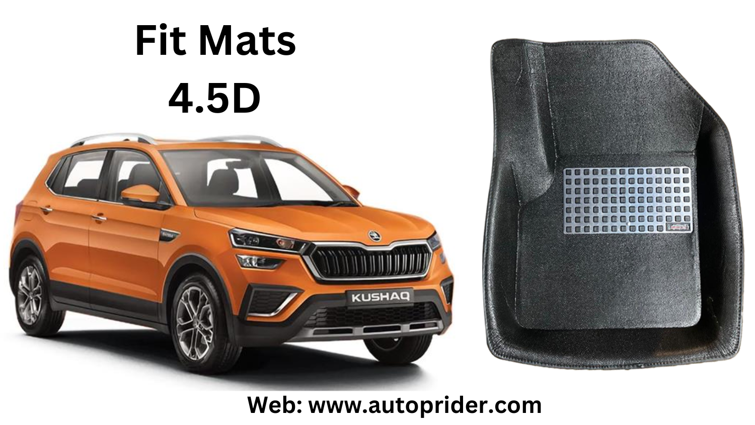 Autoprider | Fit Mats 4.5D Economy Car Mats for Skoda Kushaq