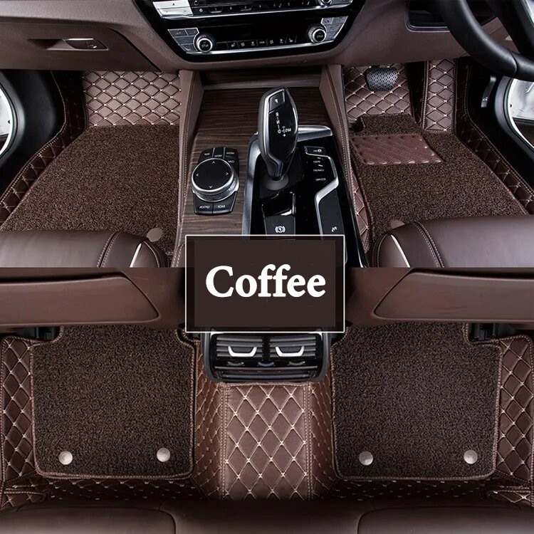 7D Luxury Custom Fitted Car Mats For Hyundai Santro – Coffee