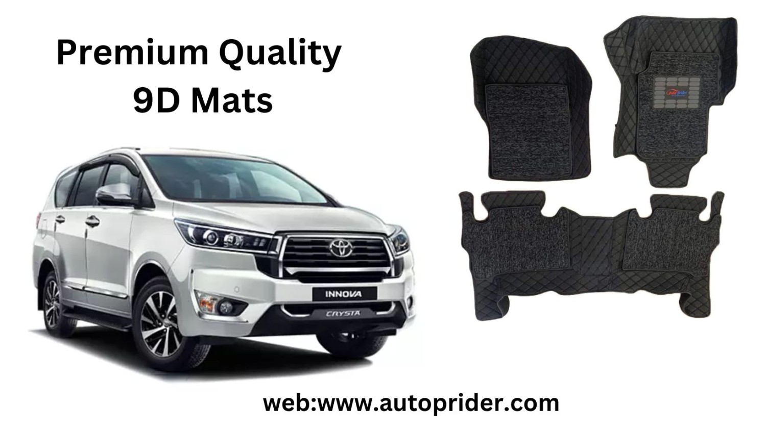 Autoprider | Premium 9D Car Mats for Toyota Innova Crysta