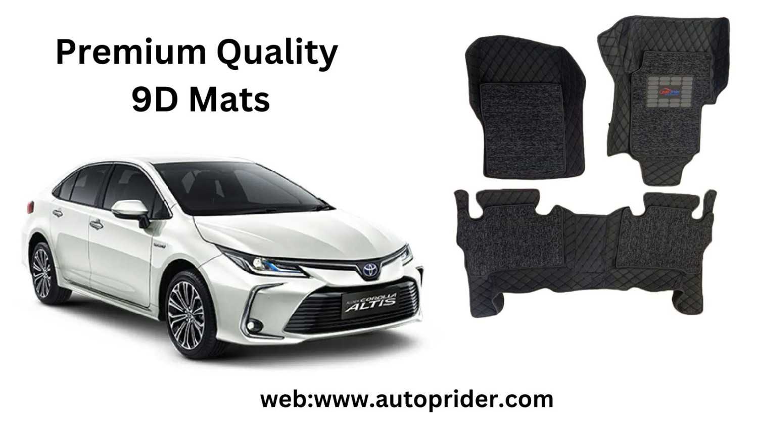 Autoprider | Premium 9D Car Mats for Toyota New Corolla Altis