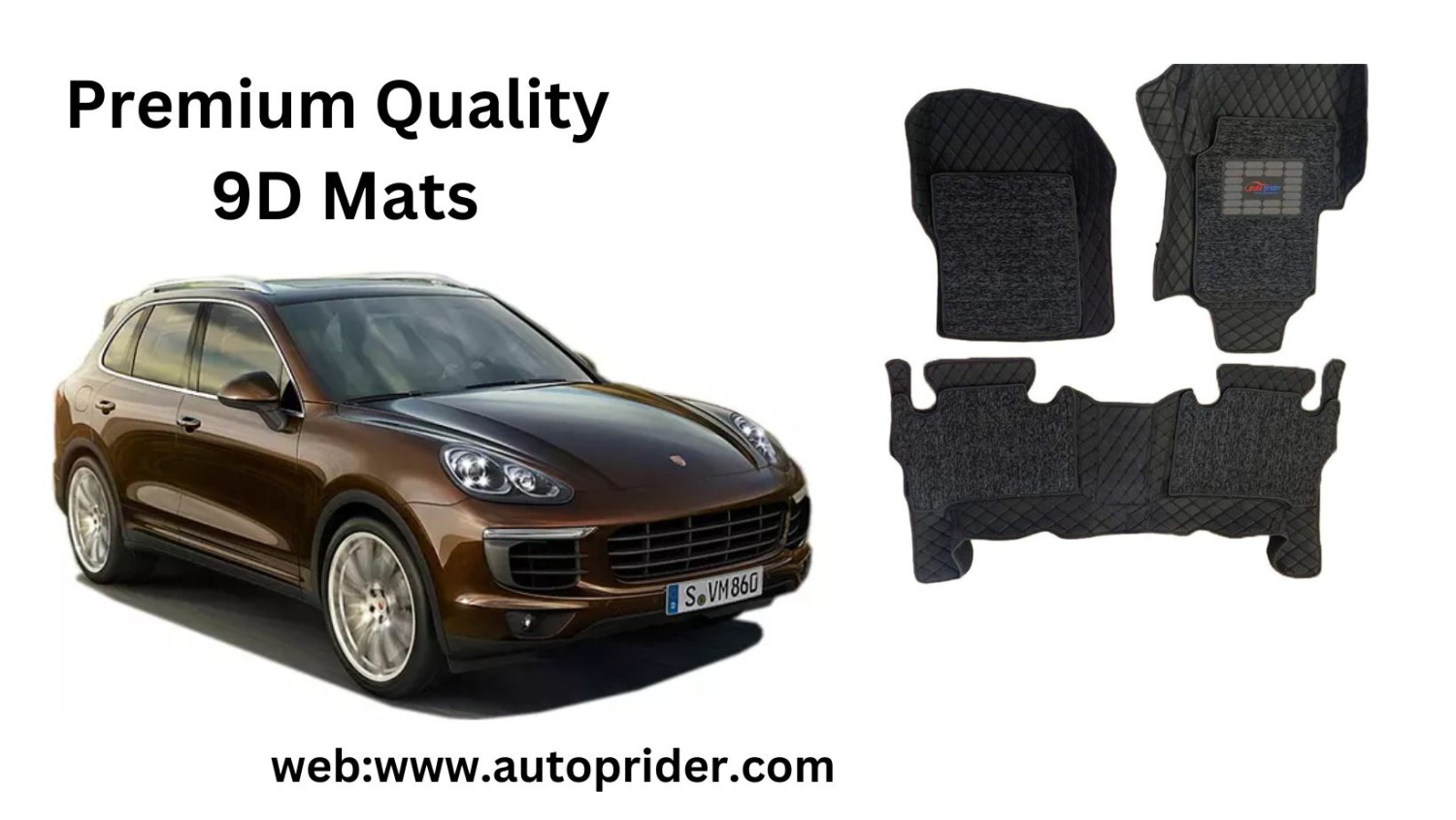 9D Car Mats for PORCHE CAYENNE (2014-2018)