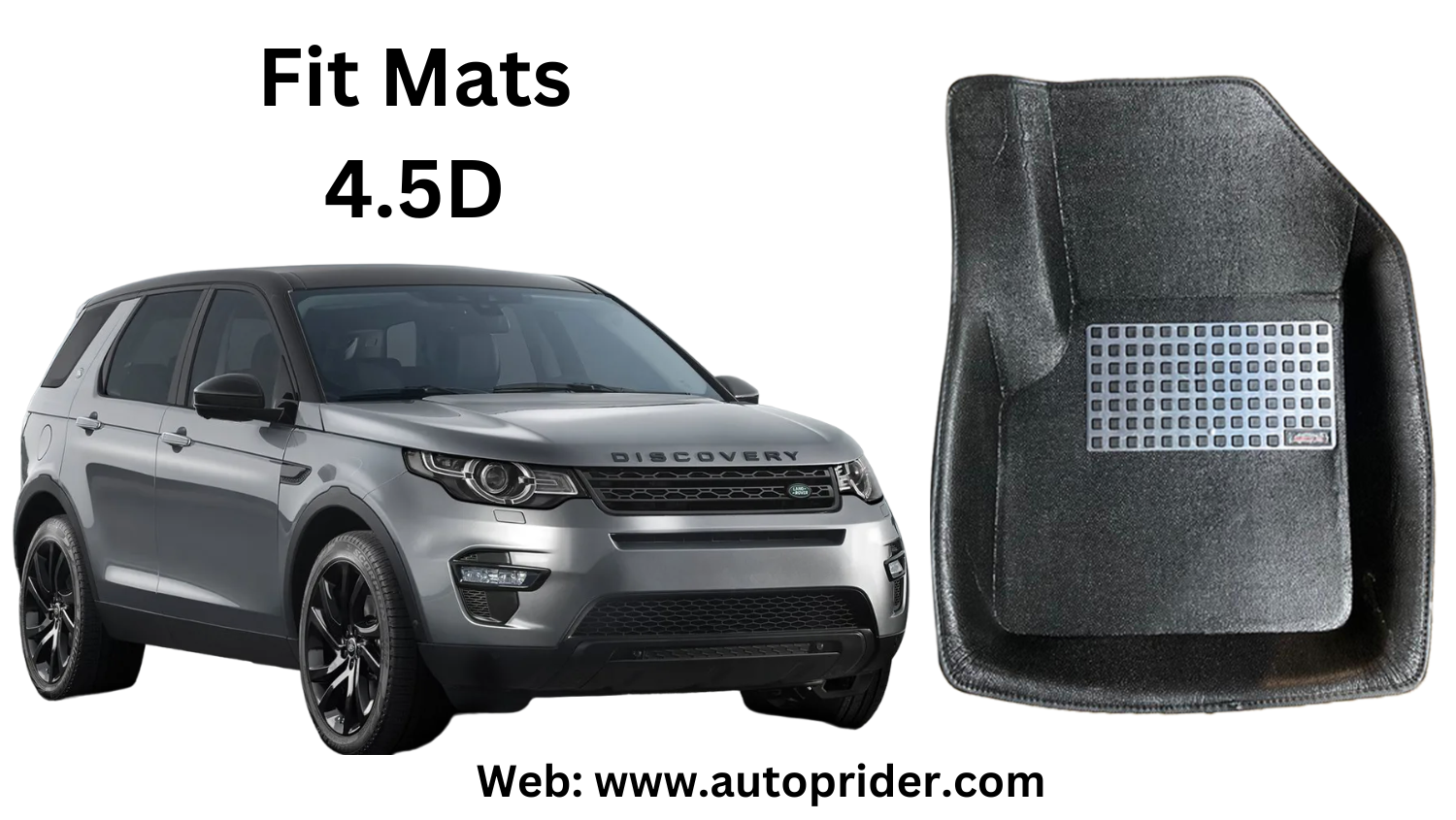 Autoprider | Fit Mats 4.5D Economy Car Mats for Range Rover Discover Sport